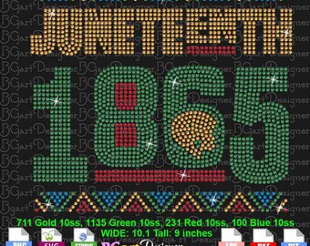 Juneteenth 1865 afro woman face rhinestone download svg cricut silhouette, eps dxf plt png files, bling digital template
