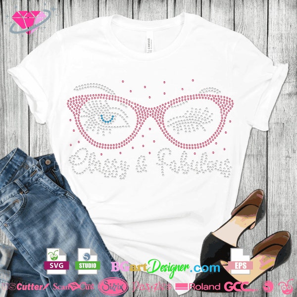 Digital Rhinestone template, download rhinestone face, rhinestone svg cricut, rhinestone svg file silhouette, eyes wink glasses eyebrowns