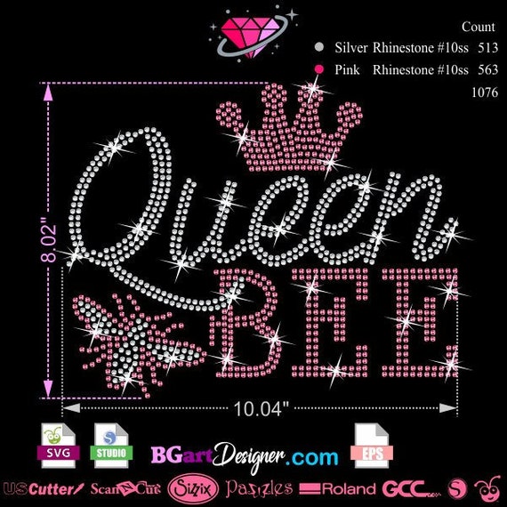 Download Queen Bee Svg Rhinestone Template Svg Honey Bee For Cricut Etsy SVG, PNG, EPS, DXF File