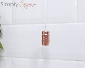 Copper Light Pull / Bathroom Ceiling Fan Switch Pull - Choice Of Cord Colour & Lengths