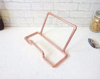 Copper Book Stand / Cook Book Holder - Handmade with Real Copper
