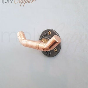 Copper Double Coat Hook / Kitchen Hook / Towel Hook image 4
