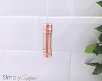 Copper Light Pull / Ceiling Fan Switch Pull - Choice Of Cord Colour & Length