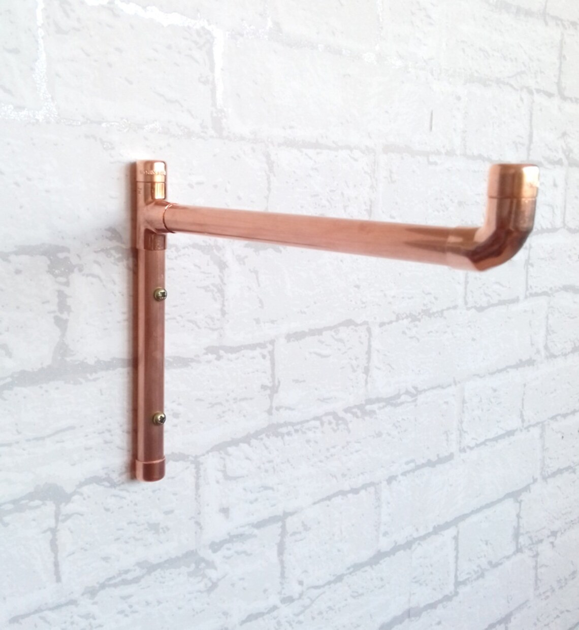 Copper Shelf Bracket / Shelf Support closed End Etsy UK