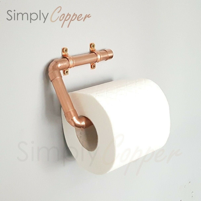 Copper Toilet Roll Holder Handmade With Real Copper Etsy UK