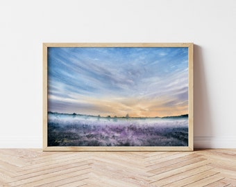 Custom Watercolor Landscape Painting: Personalized Art from Photo