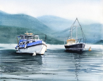 Custom Watercolor Landscape Painting: Commissioned Art from Photo