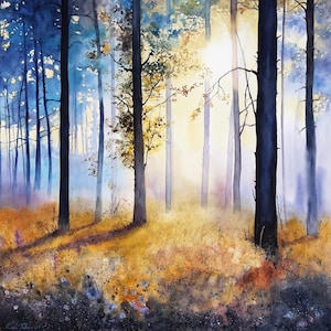 Dipinto di paesaggio personalizzato da foto, ritratto di paesaggio, dipinto personalizzato, dipinto di paesaggio ad acquerello, dipinto su commissione