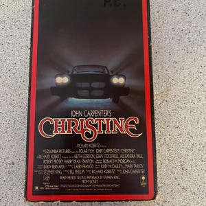 Christine VHS Stephen King