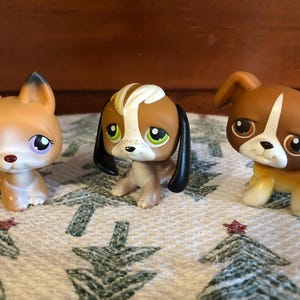 Perros de Littlest Pet Shop LPS: Boxer, Beagle y Pastor Alemán