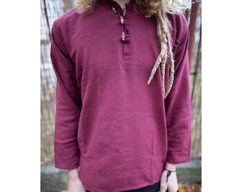 Handgemaakt katoenen Kurta-shirt: Boho Hippie Street Style