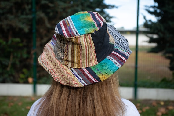 Patchwork Multicolour Eco Friendly Hemp Hat, Bohemian Hemp Hat, Vegan Hat,  Patchwork Hemp Hat, Hippie Style Himalayan Hat, Festival Hat -  Canada