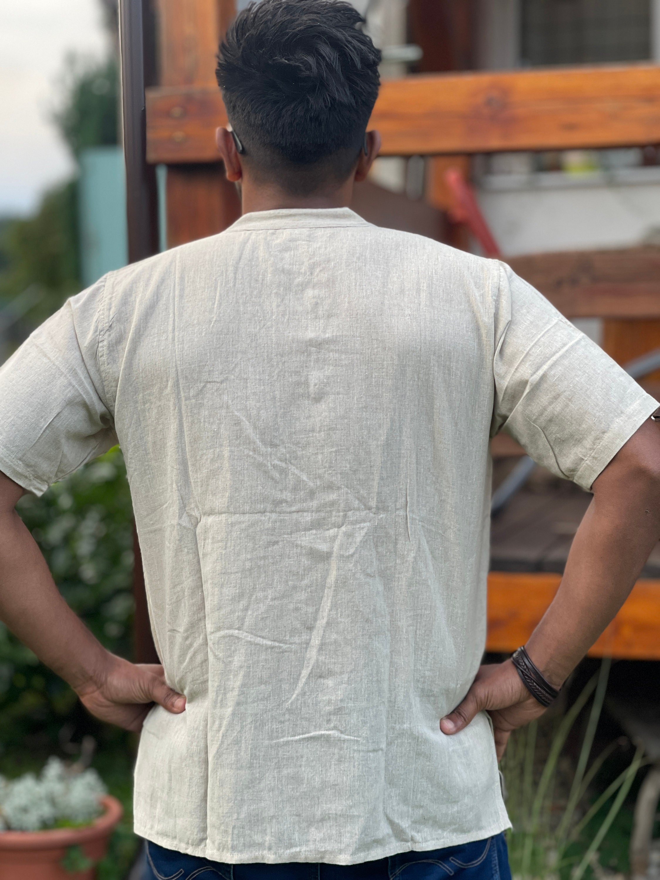 Hand Woven - Hand Spun Organic Khadi Polka Sleeveless Free
