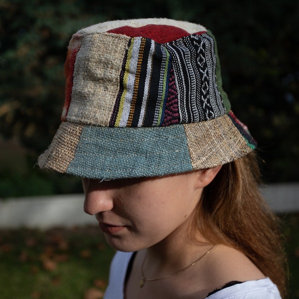 Patchwork Bucket Hat Etsy
