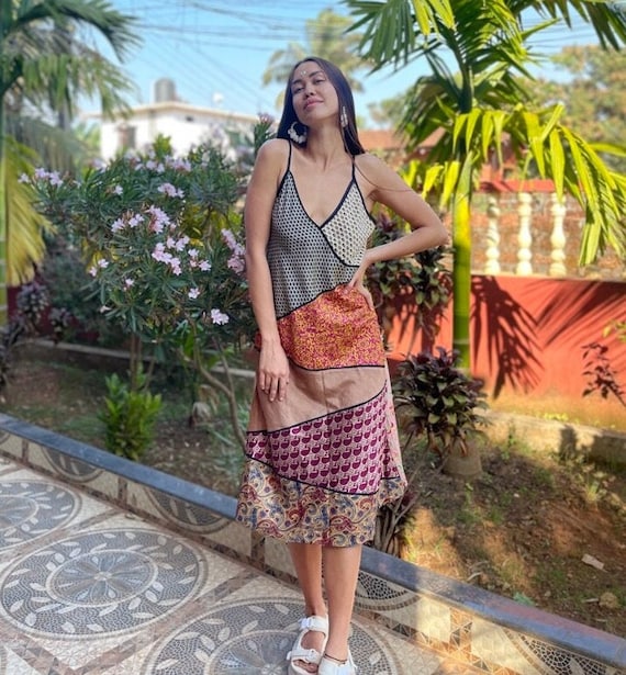 dress for women mid length Melody Floral Midi holiday park outfit L’Agence Seridie Silk Slip Colors:Wine 108,600+ Woman Elegant Red
