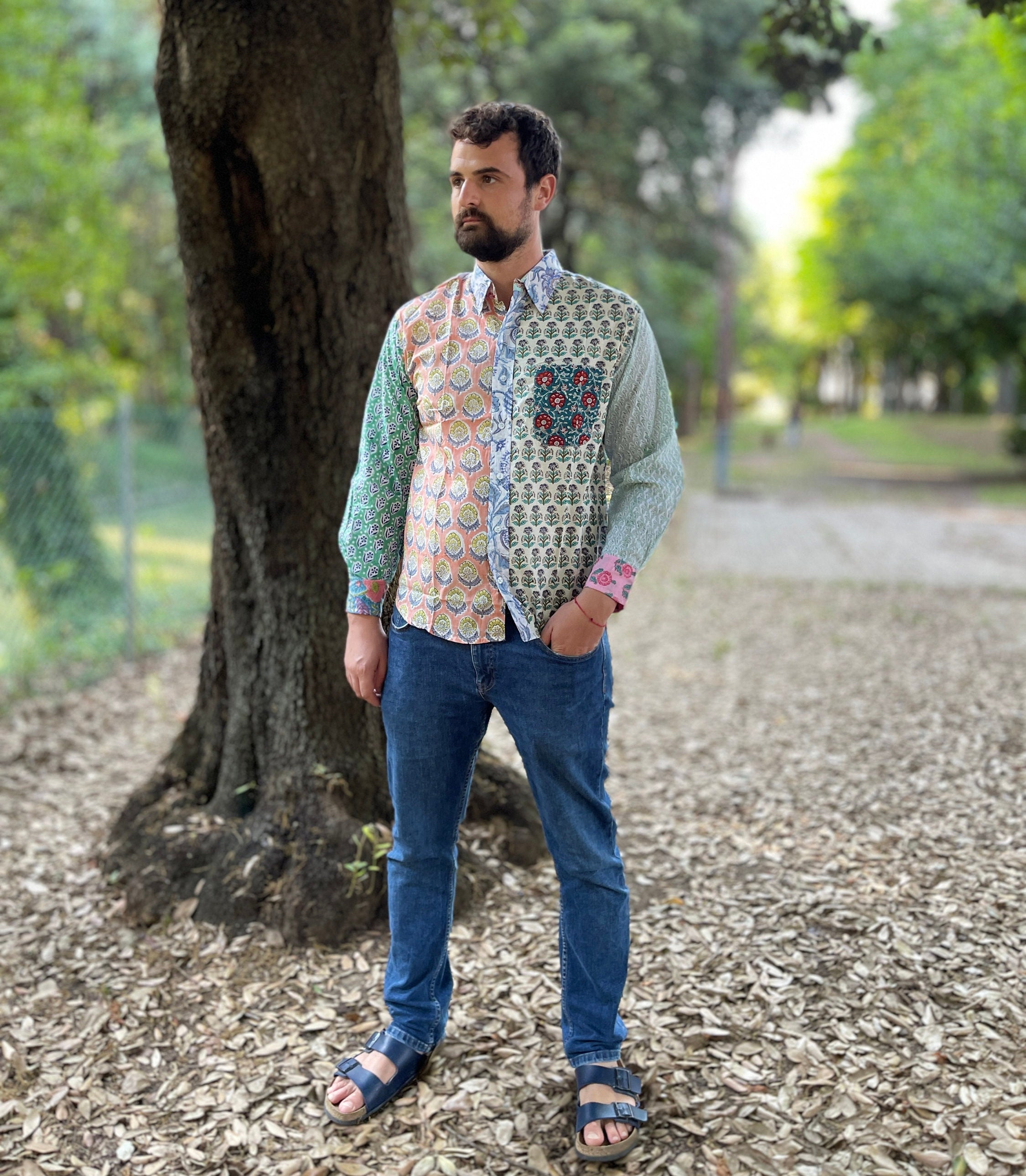 Embroidery Patchwork Shirts（シャツ/ブラウス）｜TODAYFUL
