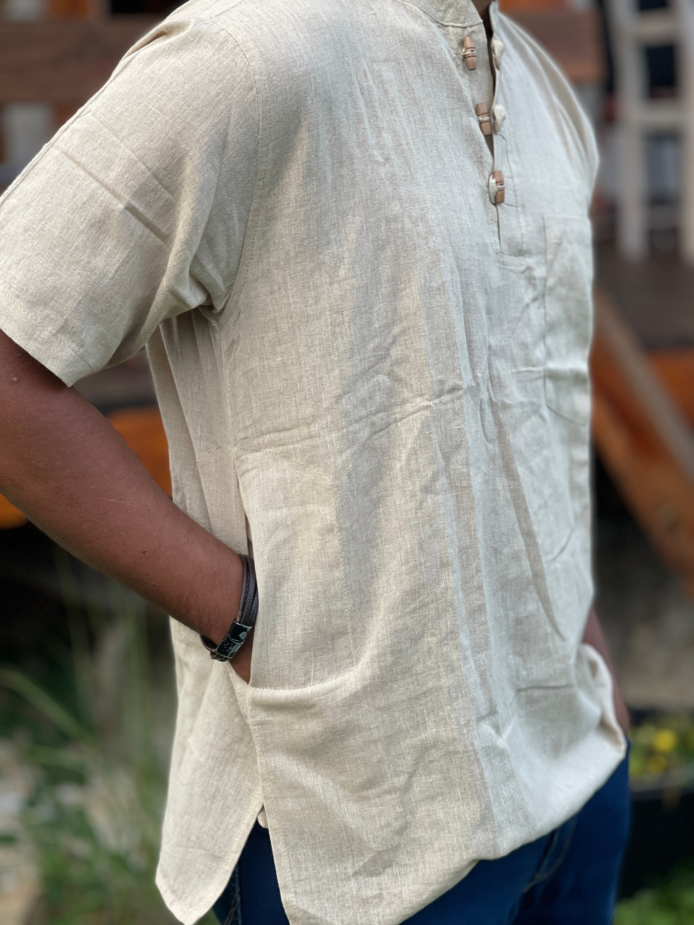 Khadi Cotton Kurta , Handwoven Cotton Kurta, Khadi Cotton