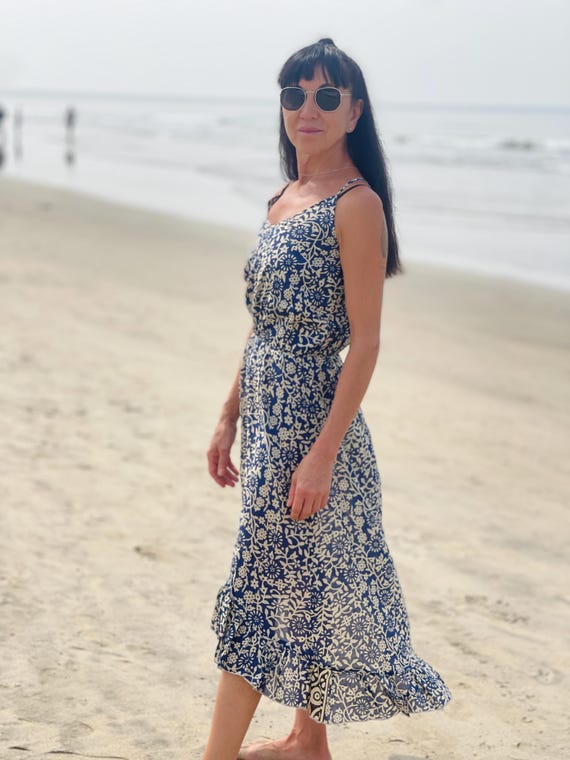 Cotton Voile Summer Dress: Lightweight Sleeveless Boho Sundress With  Spaghetti Straps - Etsy New Zealand