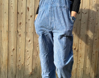 Pure cotton dungaree, handwoven nepal organic cotton overall, adjustable straps, durable fabric, unisex bib overall, straight leg, 5 pockets