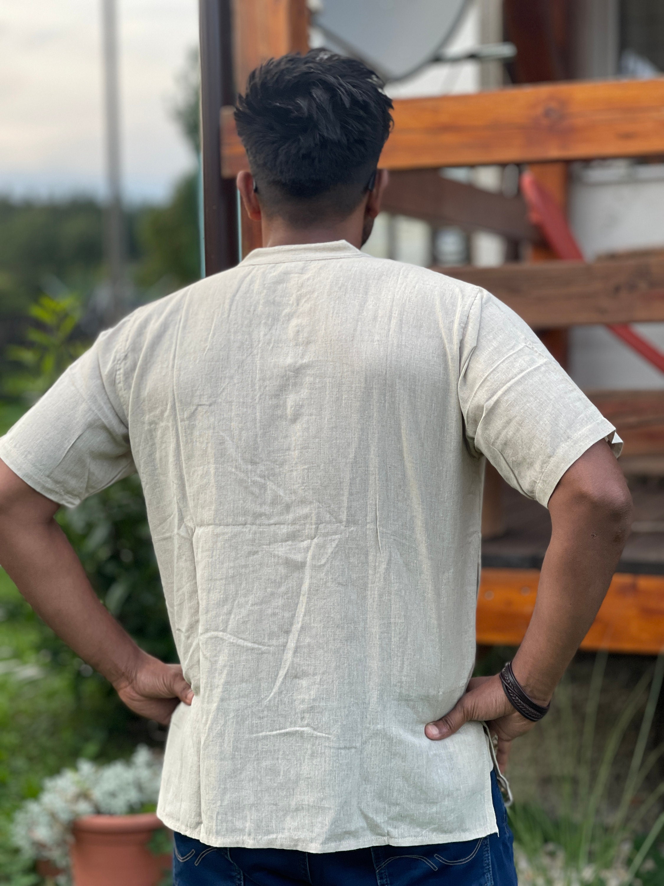 Khadi Cotton Kurta , Handwoven Cotton Kurta, Khadi Cotton