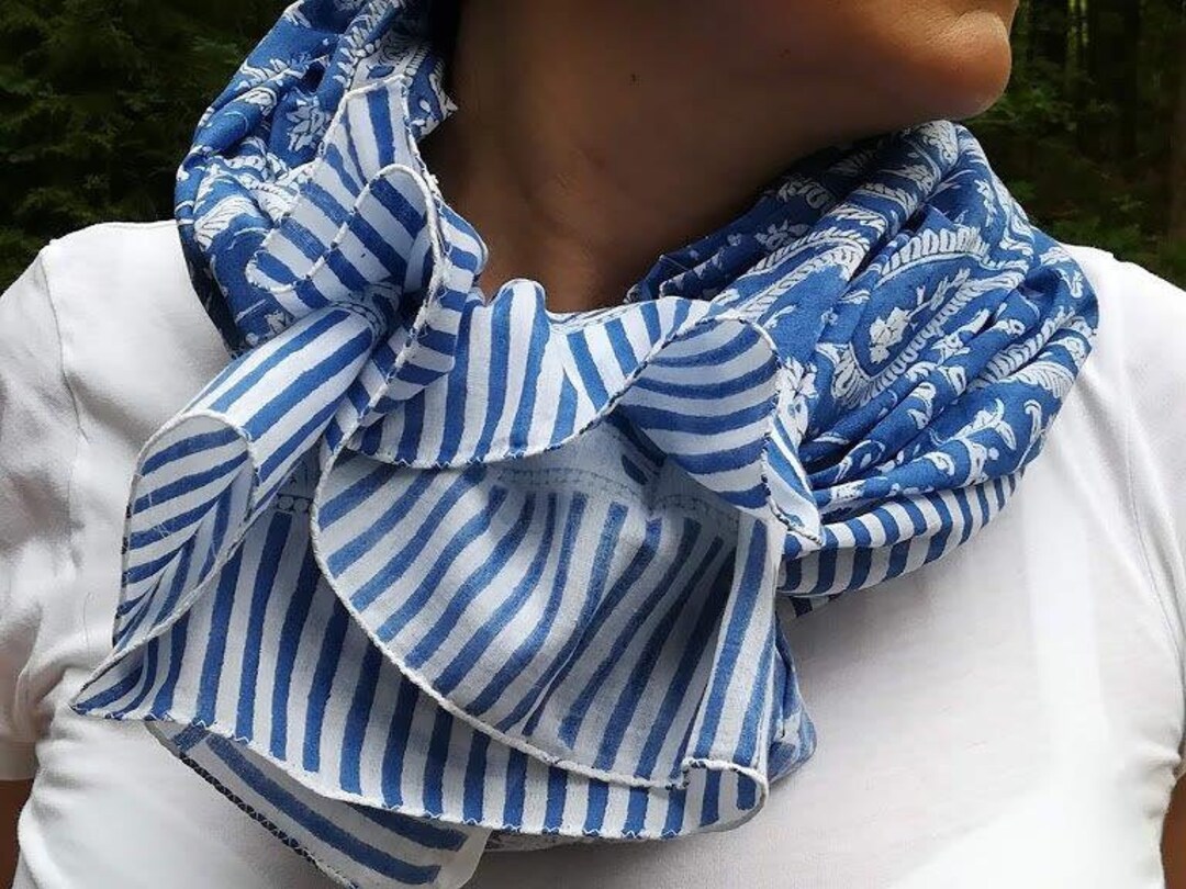 Paréo / Sarong En Coton Imprimé à La Main GURU SHOP - 190 X 120 Cm, Taille Unique, Motifs Ethniques Multicolores - Foulard, Jupe, Nappe, Tenture Murale