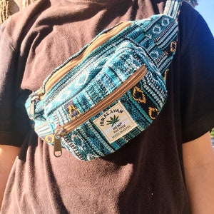 Marsupio in canapa selvatica, marsupio vegano, marsupio hippie, marsupio stile boho, marsupio boho, borsa a tracolla, marsupio vegano