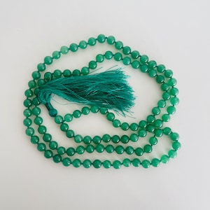 Aventurine 108 beads mala/necklace/bracelet, 108 beads tibetan mala,  yoga mala, tantra mala, meditation mala, mantra mala,  japa mala