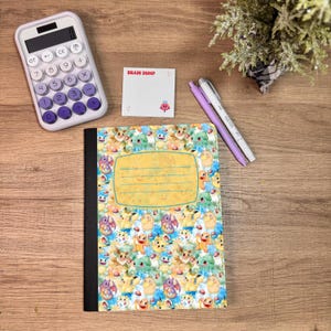 Cahier de composition pour gamers | Personnalisé | Rentrée scolaire | Pokémon | Sur mesure
