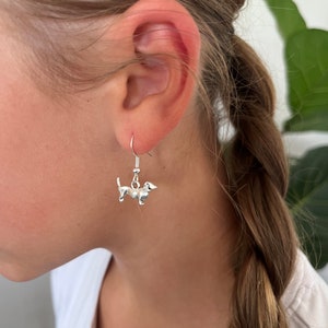 Dachshund Dangle Earrings: Custom Dog Breed Jewelry