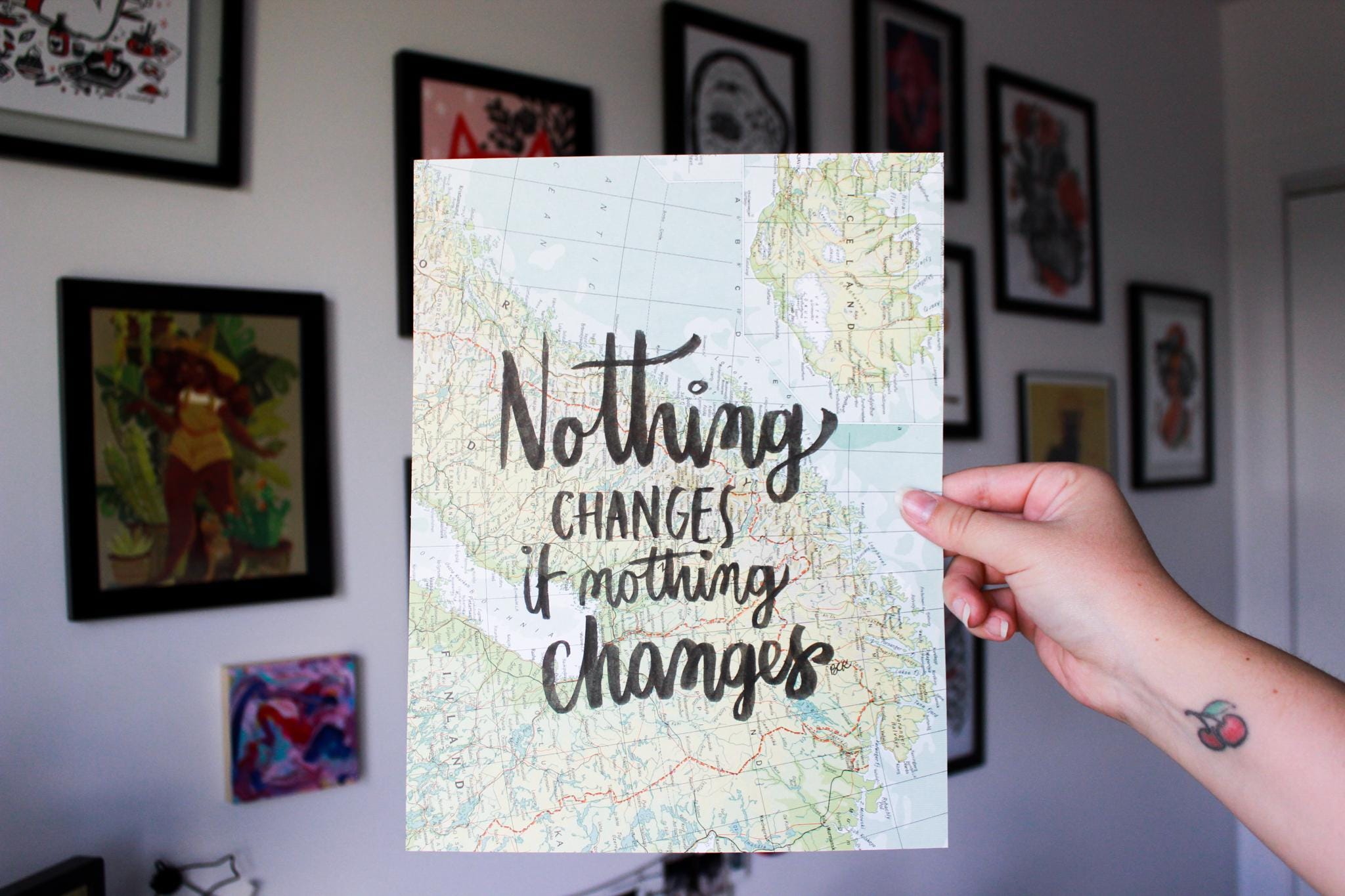 Custom Calligraphy on Map | Multiple Countries | Old Maps | Atlas ...