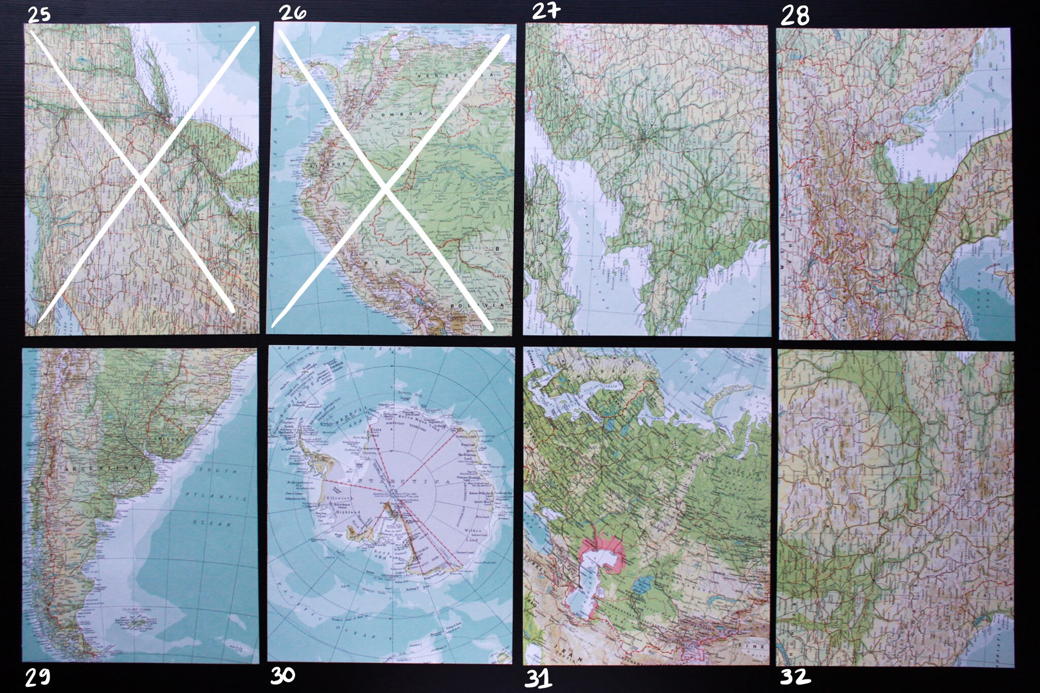 Custom Calligraphy on Map | Multiple Countries | Old Maps | Atlas ...