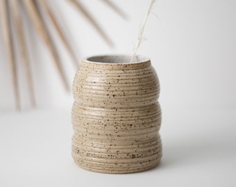 Handmade Stoneware Small Vase -  Handmade Ceramic Decor Bud Vase
