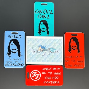 Etichette per bagagli ispirate ai Foo Fighters - Personalizzate