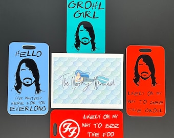 Foo Fighters Inspired Luggage Tags - Personalized