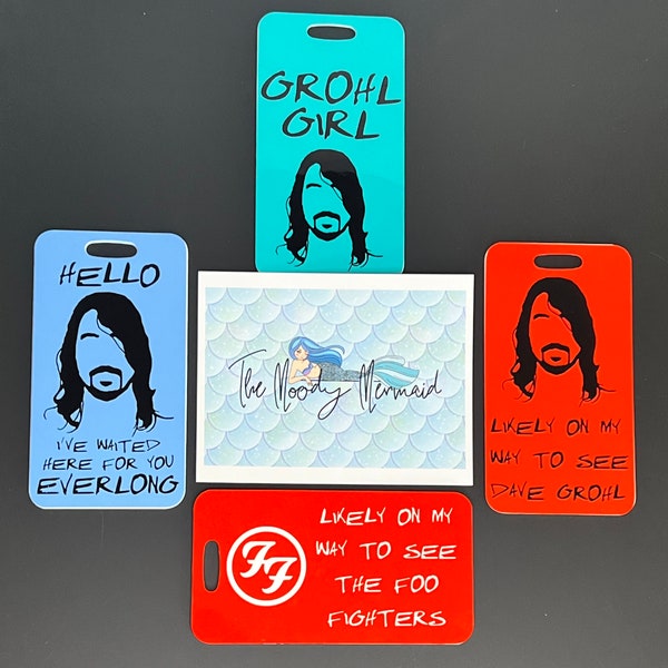Foo Fighters Inspired Luggage Tags - Personalized