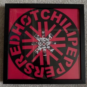 Framed Red Hot Chili Peppers Vinyl Art