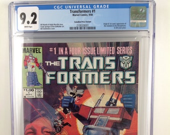 Transformatoren #1 - der erste Auftritt - Kanadische Variante - cgc 9.2