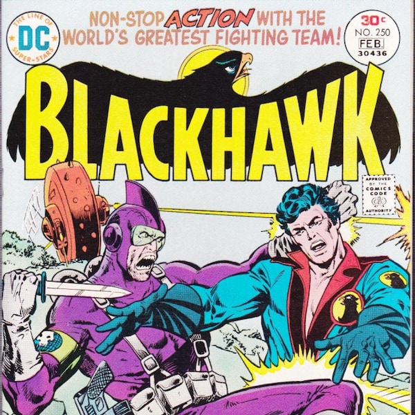 Blackhawk 250 - DC Silver Age Comic - War - Movie Spec - Killer Shark