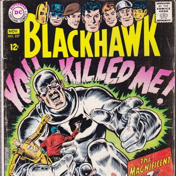 Blackhawk 237 - DC Silver Age Comic - Assassins War - Movie Spec