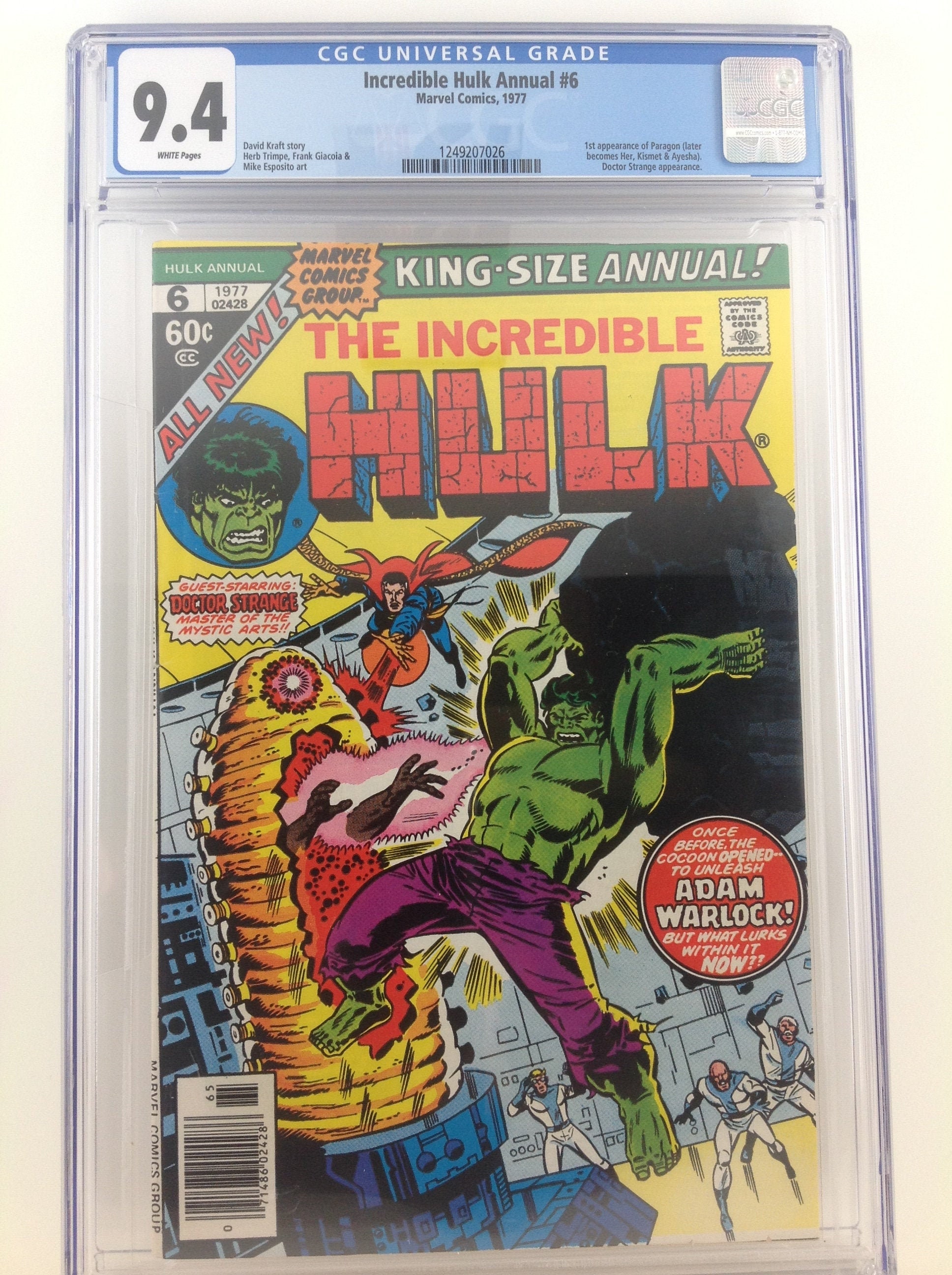 Incredible Hulk Annual 6 cgc 9.4 1e verschijning Paragon MCU Etsy