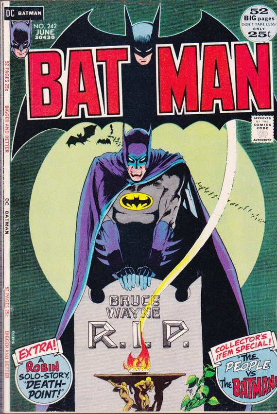 Buy Batman 242 . Cover Ra's Al Ghul DC Comic Bronze Online in India -  Etsy
