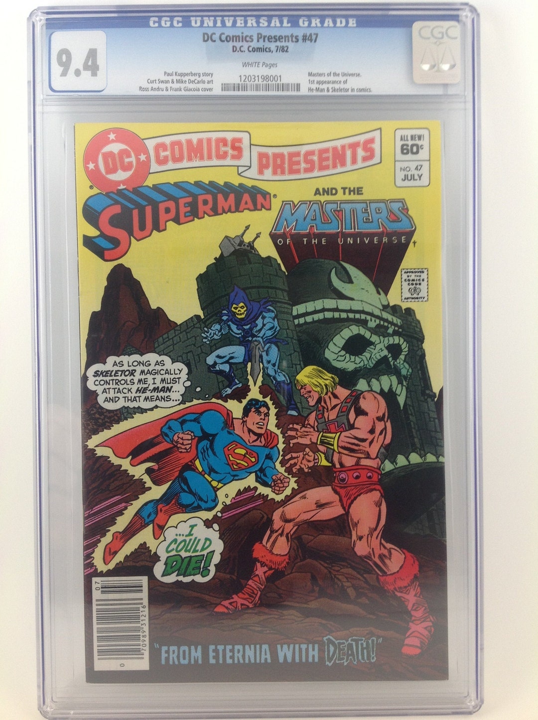 DC Comics Presents 47 Cgc 9.4 1st Appearance Heman Skeletor