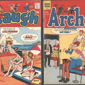 Archie 217 Laugh 283 Comics - Beach - Bikini Cover!