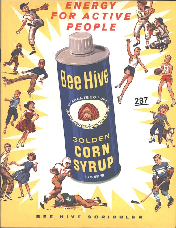 1940's Vintage Beehive Golden Corn Syrup Notebook! - Etsy Israel