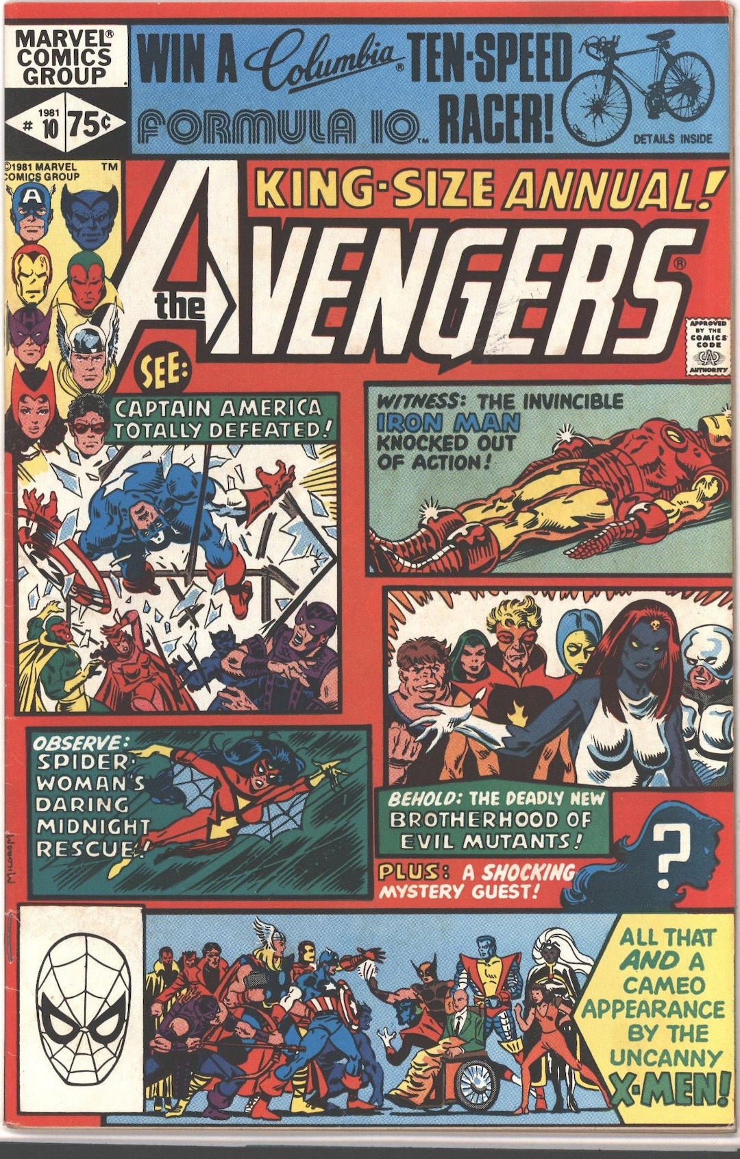 Avengers Annual 10 - 1st Appearance Rogue - Marvel Comic - Etsy