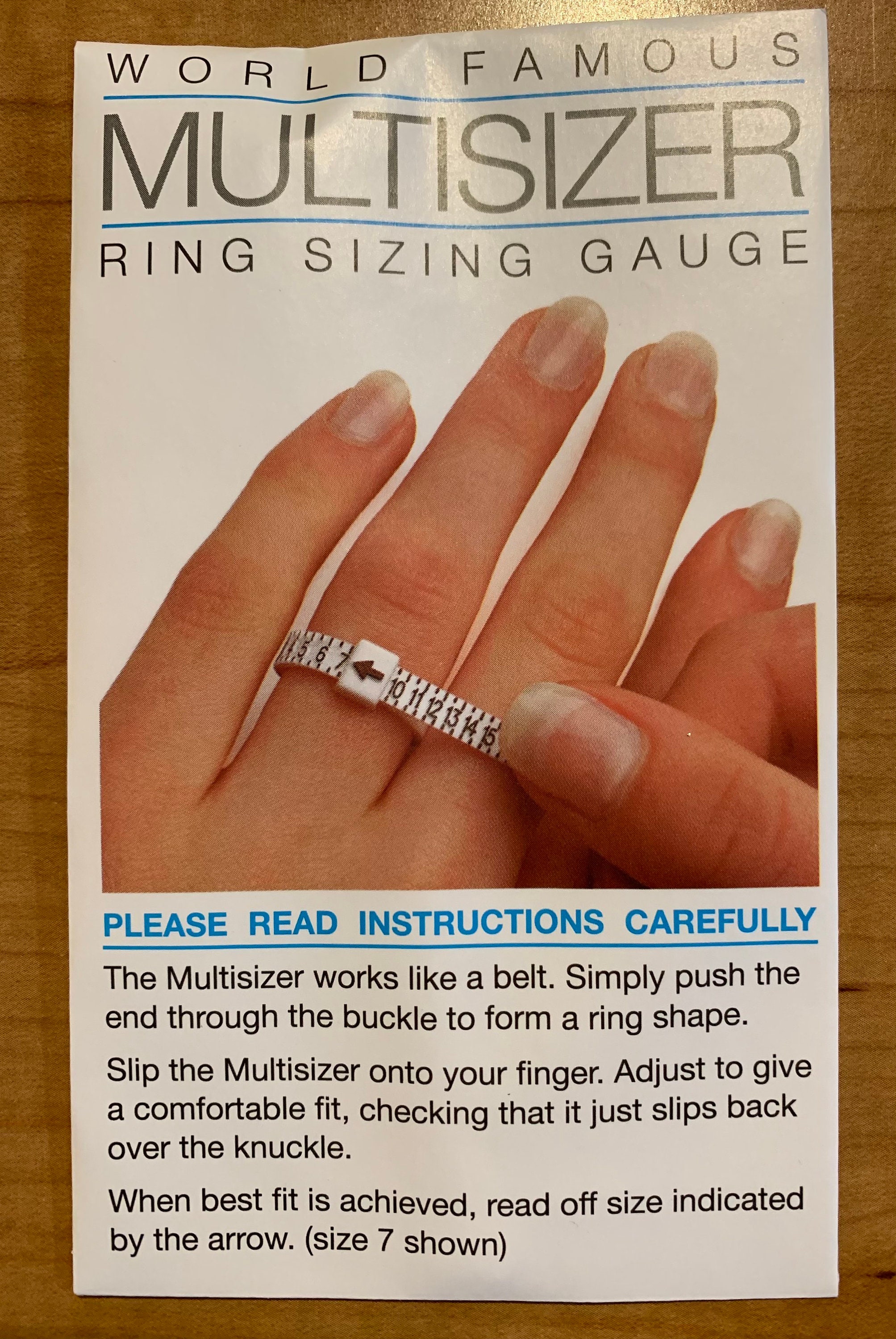 Ring Sizing Tool Multisizer with Conversion Chart Etsy