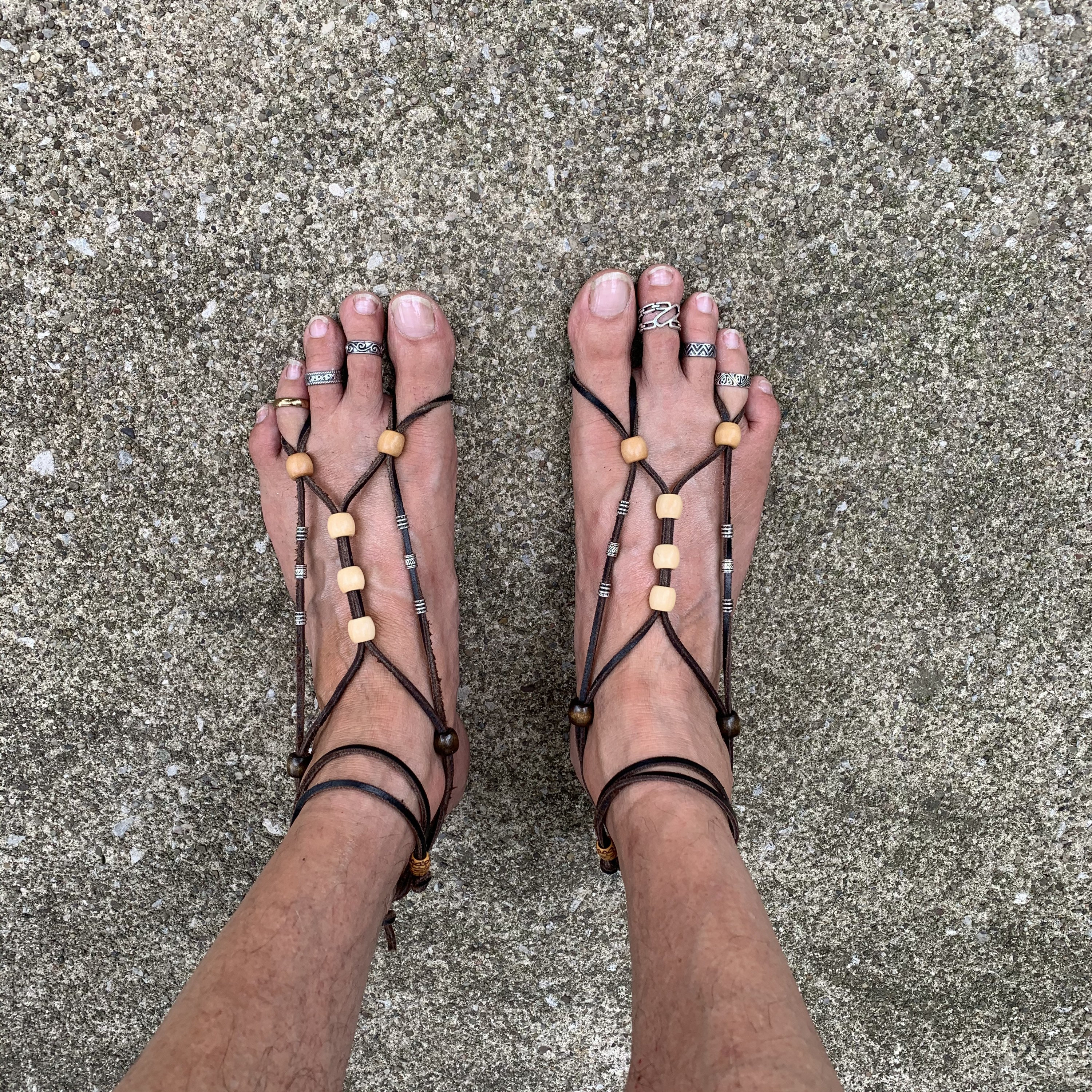 Sandalias de cuero Chux 2XT descalzas para hombre joyería para pies sin  suela nuevo modelo