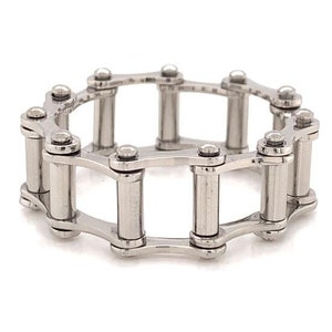 Big Toe Ring | Bike Chain | Stainless Steel |  Statement ring |  Men's |Foot Jewelry | Biker | Gothic