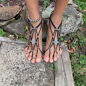 Barefoot Sandals | Men’s | Foot Jewelry | Sole less Sandals | Beach wear | One Pair