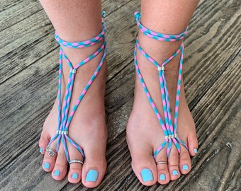 Chux "Cotton Candy" Barefoot Sandals Women | Soleless Sandals | Tropical | Beach wear